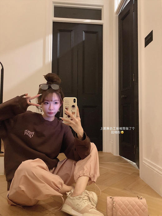 金蘑菇菇 甜妹速成 美拉德 美式甜妹工装裤 商品图2