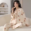 抖音同款长袖睡衣女2024年秋季新款春秋季学生可爱小熊家居服两件套装 商品缩略图0
