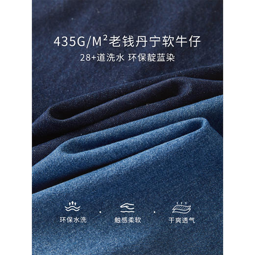 【专属特价】熙世界复古港风牛仔衬衫2025春秋新款通勤休闲宽松长袖衬衣外套 商品图3