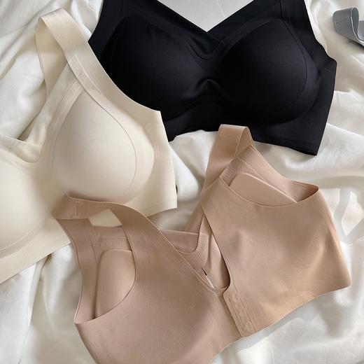 19VB66肉肤色不透无痕背扣文胸，柔软透气上托调整型收副乳，乳胶垫3/4罩杯薄模杯,不跑杯不掉肩。四季文胸，100斤以内选M，120斤以内选L,140斤以内选XL，160斤以内选XXL。 商品图11