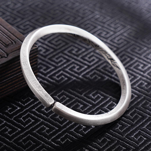 【勇攀高峰】子佩集S999银手工手镯原创设计【55075206】2407 商品图5