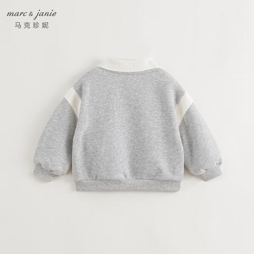 马克珍妮女童元气学院撞色翻领卫衣儿童上衣纯棉秋装新款241286 商品图2