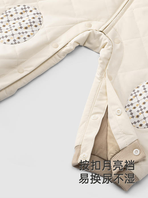 英氏童装三防夹棉连体衣秋冬外出保暖连身衣2024新款YRHAJ3Q562A 商品图3