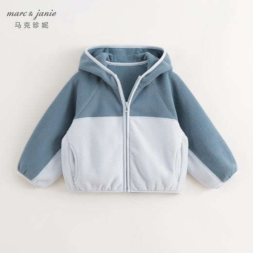 马克珍妮男女童山系户外拼色摇粒绒外套儿童2024年秋装新款241130 商品图3