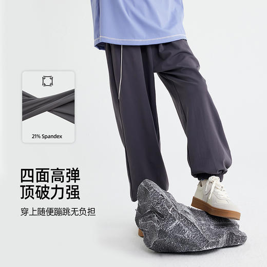 【软皮一体绒】【220g薄款绒】儿童山系休闲机能裤 PQK2410 商品图3
