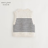 马克珍妮女童学院风撞色条纹针织马甲儿童背心2024秋装新款241680 商品缩略图2