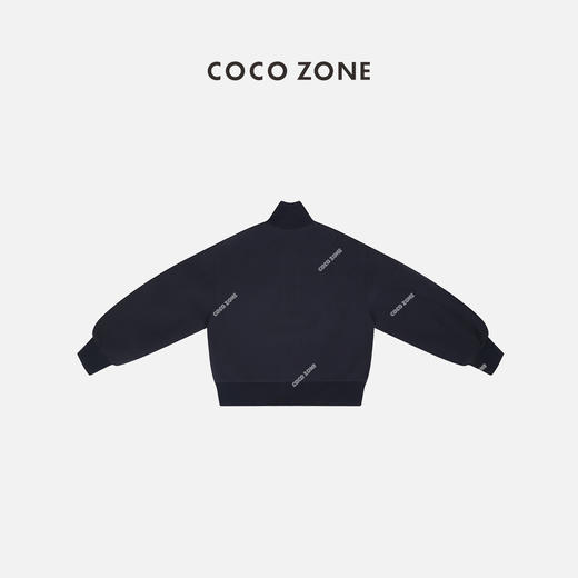 COCO ZONE 2024松弛感纯色立领廓形含里布双头拉链外套24C10168 商品图1