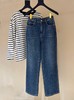 【包邮发顺丰】洛诗琳夏季新款柔软透气纯天然棉亲柔感阔腿直筒牛仔裤KTT326 商品缩略图12