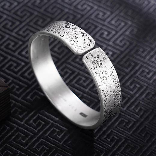 【圣神守护】子佩集S999银手工手镯原创设计【55072205】2407 商品图5