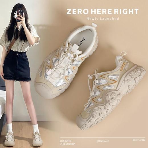 ZHR则则丑萌老爹鞋女2024新款夏季透气户外凉鞋徒步登山鞋运动鞋 商品图2