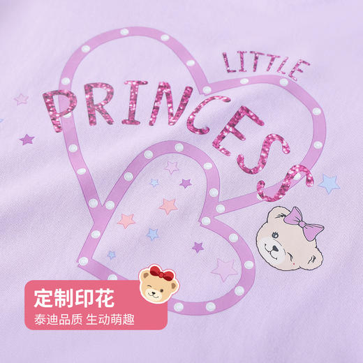 【90-110】【精典泰迪】女童夏季短袖T恤纯棉侧边开叉 商品图8