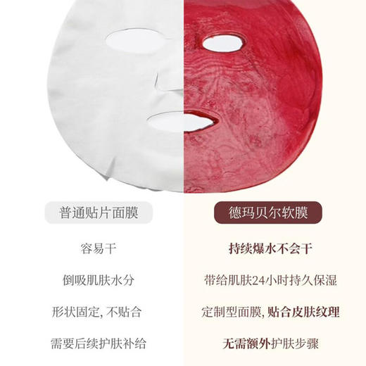 德玛贝尔玫瑰水光软膜500g+50g/117960 提亮肤色多重精粹守护肌肤 商品图1