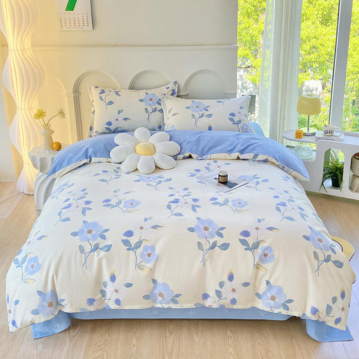 【轻柔感时刻抚慰】母婴级全棉四件套纯棉大学生宿舍三件套单双人被套床上用品 商品图1