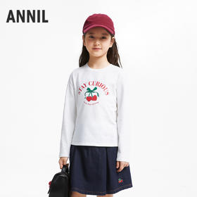 女童甜趣印花打底衫长袖新款安奈儿童装实体店同款AG431603