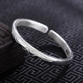 【花梦流年】子佩集S999银手工手镯原创设计【55071116】2407