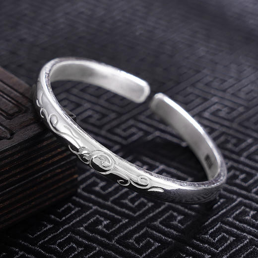 【花梦流年】子佩集S999银手工手镯原创设计【55071116】2407 商品图1