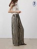 shyshystill/shy202406010/松弛感条纹松紧腰空气裤透气长裤 商品缩略图4