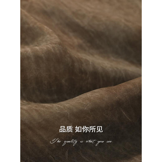 COCOBELLA新国风晕染炒色半身裙手工捏褶绑带早秋长裙HS0048 商品图4