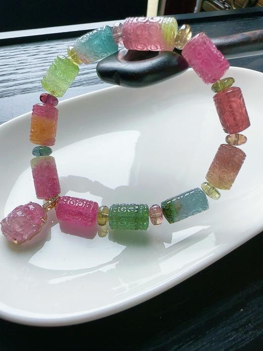 27.5g 雕刻碧玺手链 商品图0