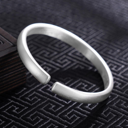 【君子竹雅】子佩集S999银手工手镯原创设计【55071220】2407 商品图4