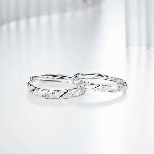 FANCI范琦柔情对戒925银情侣戒指简约表白约会周年纪念日生日情人节送男友女友礼物 商品图1
