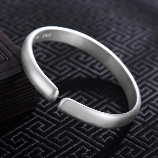 【花雾凝香】子佩集S999银手工手镯原创设计【55071217】2407 商品图3