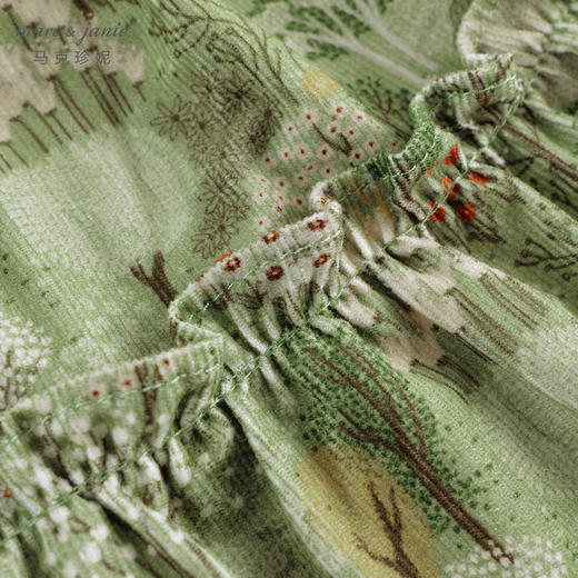 马克珍妮女童绿色丛林半身裙短裙儿童裙子2024年秋装新款241115 商品图3