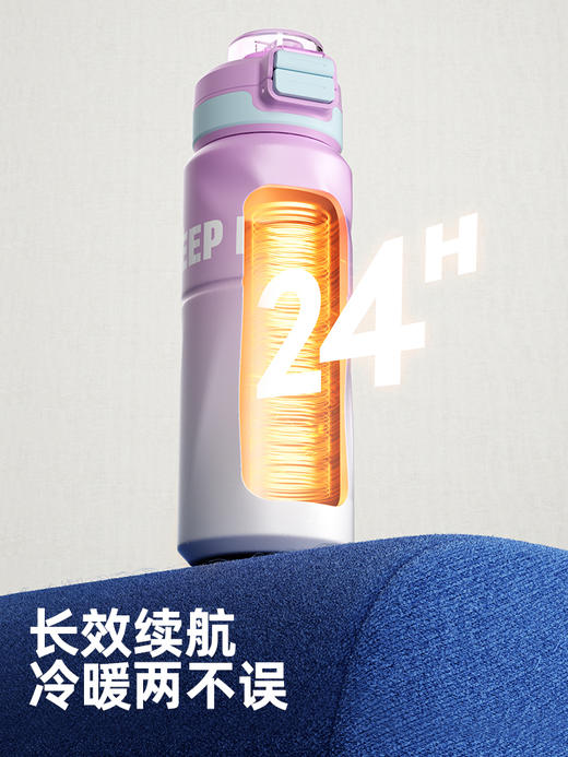 bablov吸管保温杯大容量水杯女生高颜值便携随行保冷新款学生杯子 商品图2