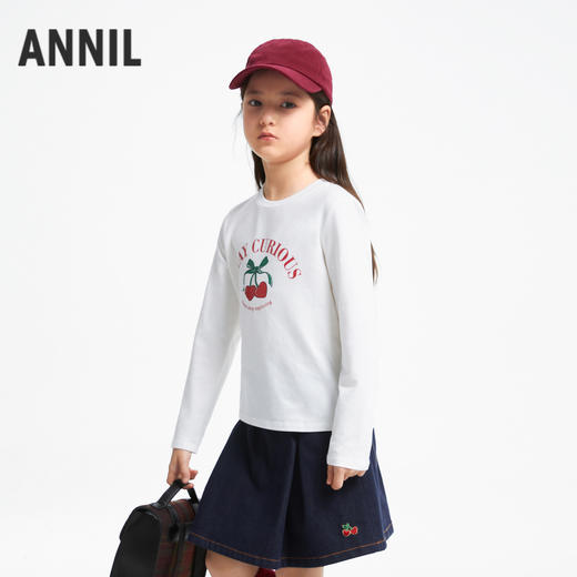 女童甜趣印花打底衫长袖新款安奈儿童装实体店同款AG431603 商品图1