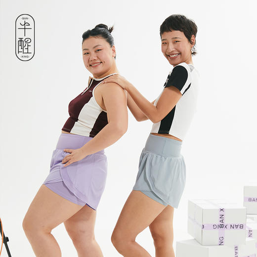 半醒运动短裤女春夏季新款凉感运动宽松薄款透气休闲裤速干裤 商品图2