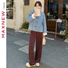 【长裤】国风盘扣直筒裤1N3224505 商品缩略图3