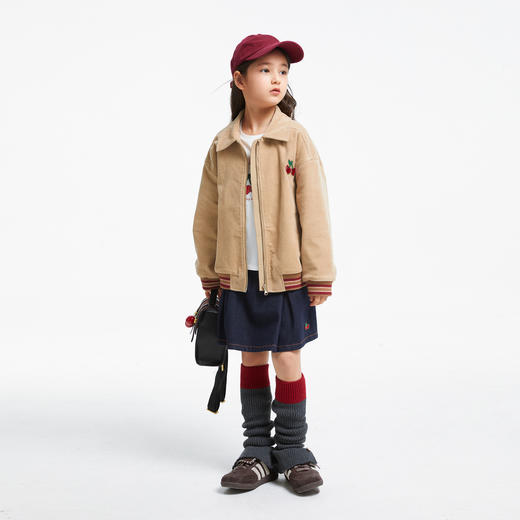 女童灯芯绒复古外套新款安奈儿童装实体店同款AG435537 商品图3