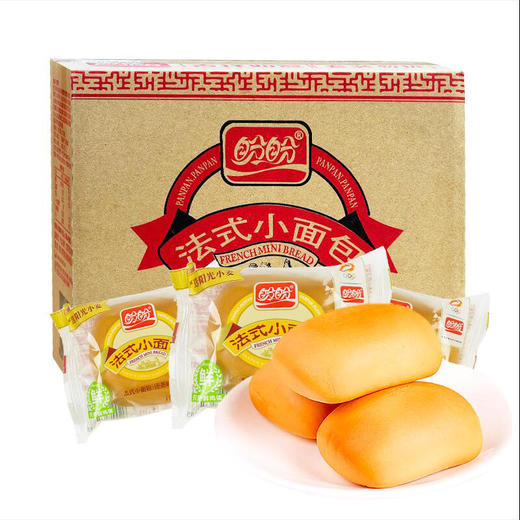 盼盼法式小面包1500g软面包800g整箱早餐零食休闲食品手撕面包 商品图3