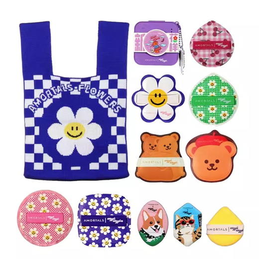 尔木萄花样真多粉扑七夕全家袋气垫粉扑散粉扑 商品图6