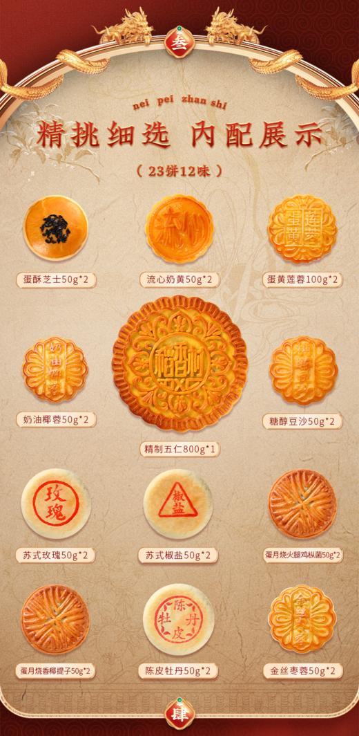 稻香村稻香私房尊礼月饼礼盒2000g 商品图2