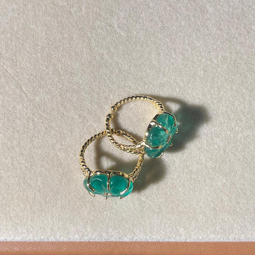 北京仓｜Leticia Ponti-Bague Iris-磷灰石色 水晶 花朵 戒指［法国设计师］ 商品图5