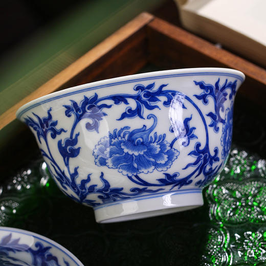 青花富贵满堂5头茶具 商品图2