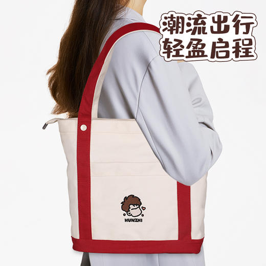 【混知】单肩帆布包 双层内衬 刺绣工艺【混知出品】 商品图1