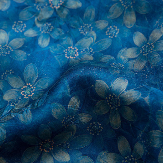 丁摩 双面穿轻奢女桑蚕丝连衣裙香云纱真丝连衣裙系带收腰裙子4ZF-YSDL063 商品图3