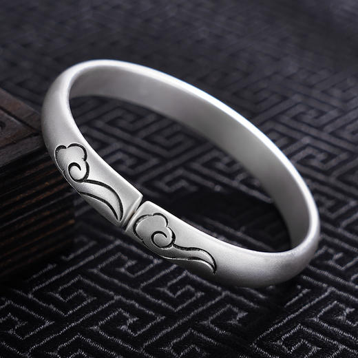 【祥云逸韵】子佩集S999银手工手镯原创设计【55081201】2407 商品图5