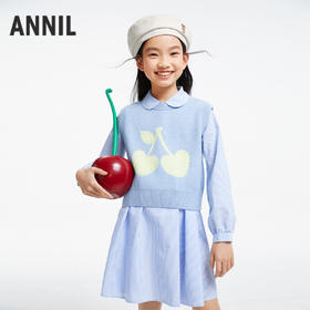 女童背心连衣裙套装新款安奈儿童装实体店同款AG433610
