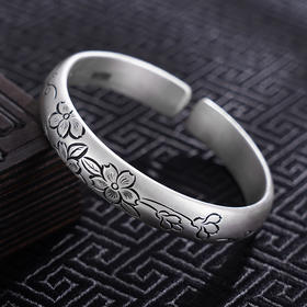 【花梦仙踪】子佩集S999银手工手镯原创设计【55071204】2407