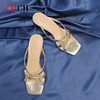 CHCH小香风牛皮凉拖鞋女外穿夏日通勤简约优雅女凉鞋 商品缩略图6
