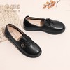 信诺真皮舒适妈妈鞋2024新款秋季中老年女鞋单鞋轻便软底奶奶皮鞋Q6801-15 商品缩略图0