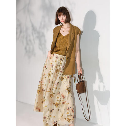 【限时秒杀】【专属秒杀】COCOBELLA奢感通勤干练无袖西装马夹女气质OL休闲马甲WS3003 商品图2