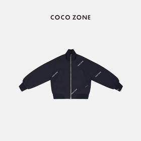 COCO ZONE 2024松弛感纯色立领廓形含里布双头拉链外套24C10168
