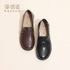 信诺真皮舒适妈妈鞋2024新款秋季软底女鞋中老年皮鞋平底奶奶单鞋Q6801-22 商品缩略图3