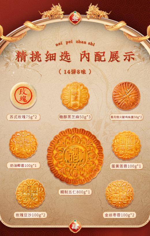 稻香村稻香御礼月饼礼盒1800g 商品图2