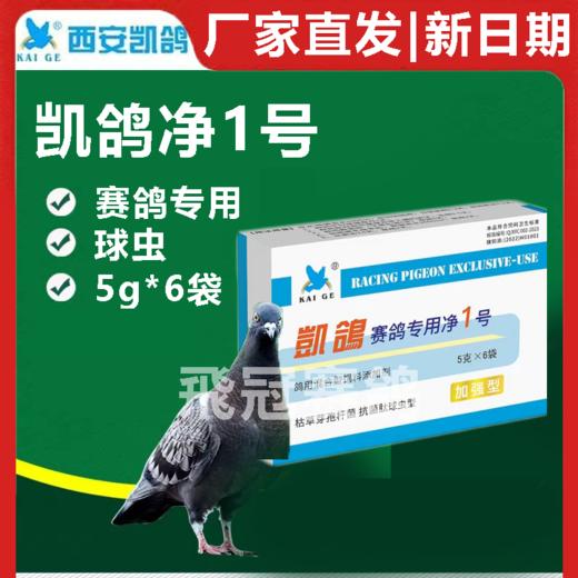 【净虫1号】粉5g*6袋， 球虫，杆菌（凯鸽） 商品图0