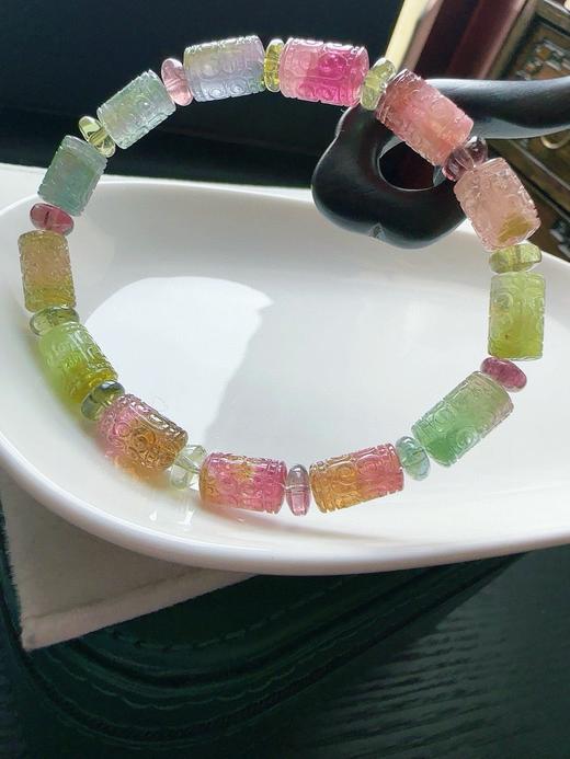 19.32g 雕刻碧玺手链 商品图2